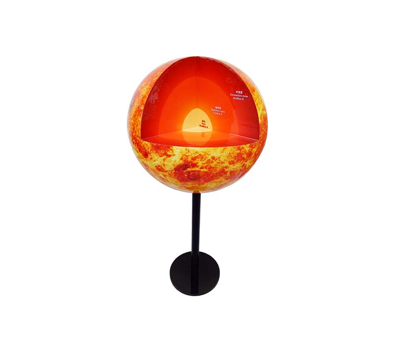 內發光星球構造科普模型